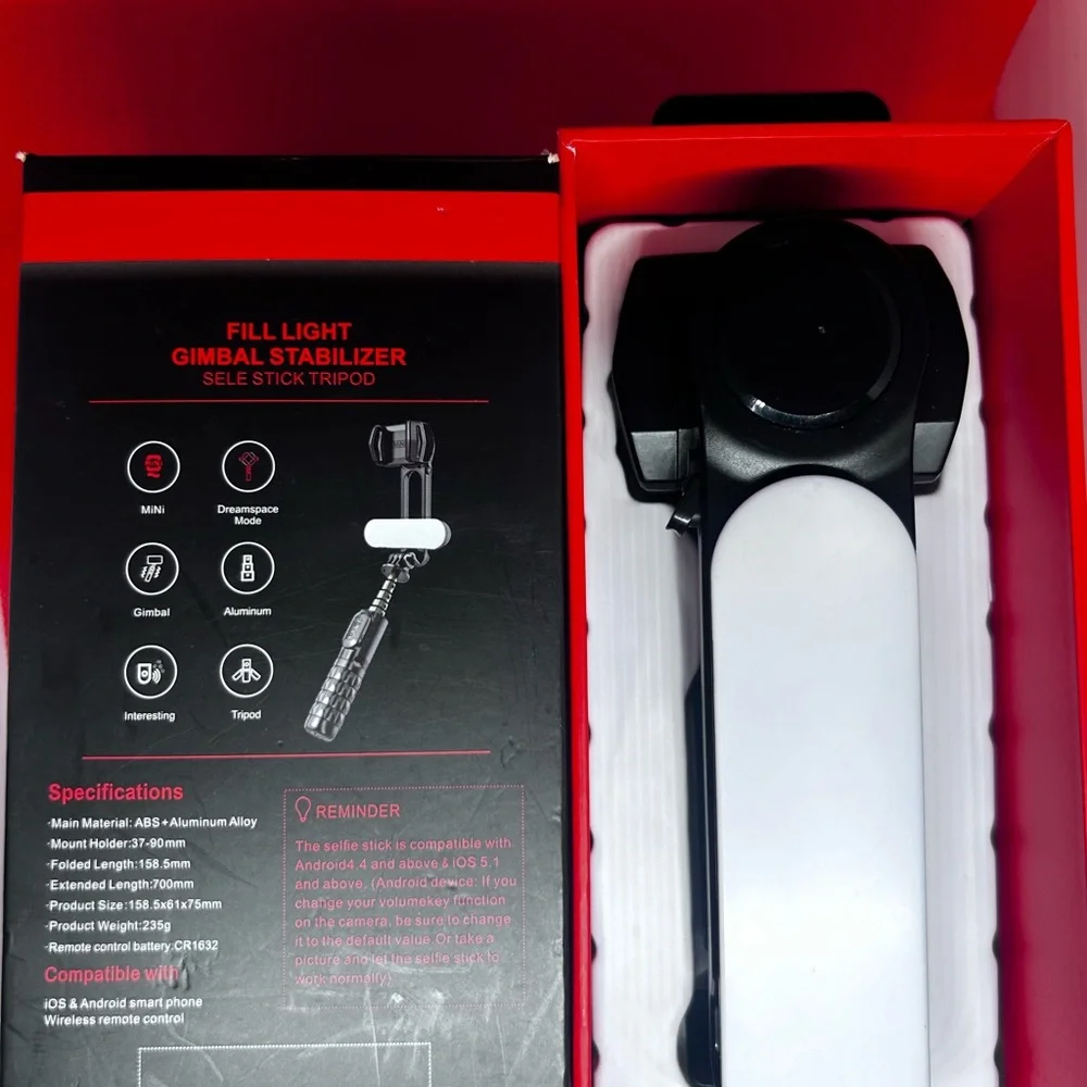 Compact Black Tripod for Cameras and Video